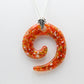 Speckled Orange and Yellow Glass Pendant