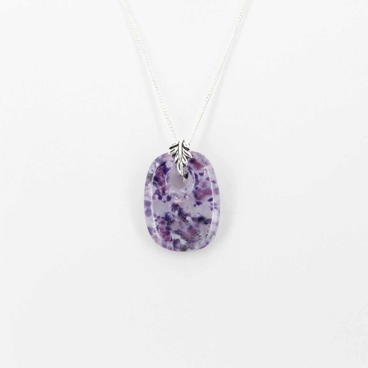 Speckled Purple Glass Pendant