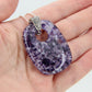 Speckled Purple Glass Pendant