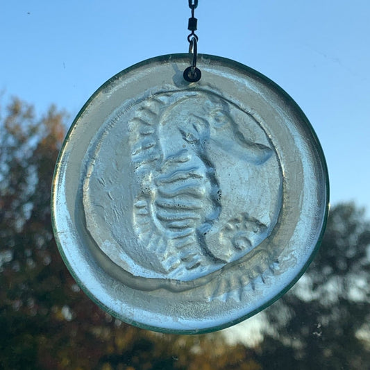 Suncatcher from Upcycled Wine Bottle