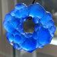 Upcycled Glass Jewelry, Blue Statement Pendant Necklace, Recycled Glass, Gift for Wine Lover, Glass Bottle Art
