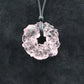 Upcycled Pink Donut Necklace, Recycled Glass Pendant