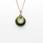 Upcycled Wine Bottle Jewelry, Green Statement Pendant Necklace, Recycled Glass, Gift for Wine Lover, Glass Bottle Art