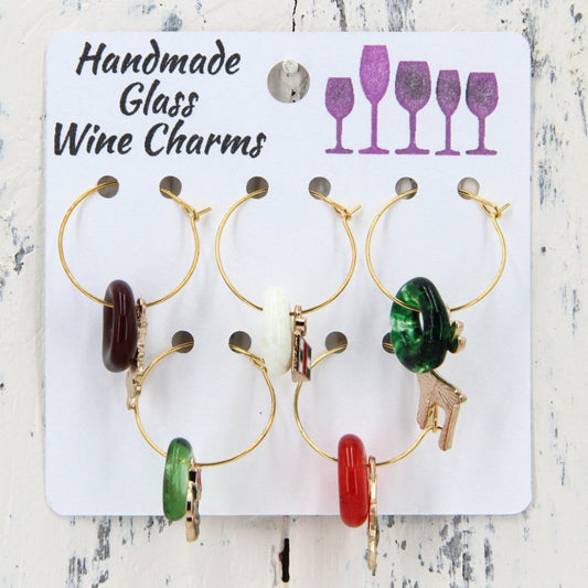 Wine Glass Makers with Handmade Glass Charms