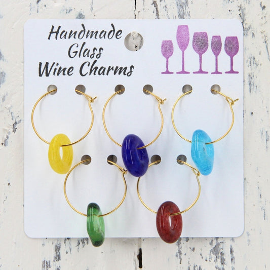 Wine Glass Makers with Handmade Glass Charms