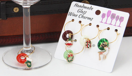 Wine Glass Makers with Handmade Glass Charms