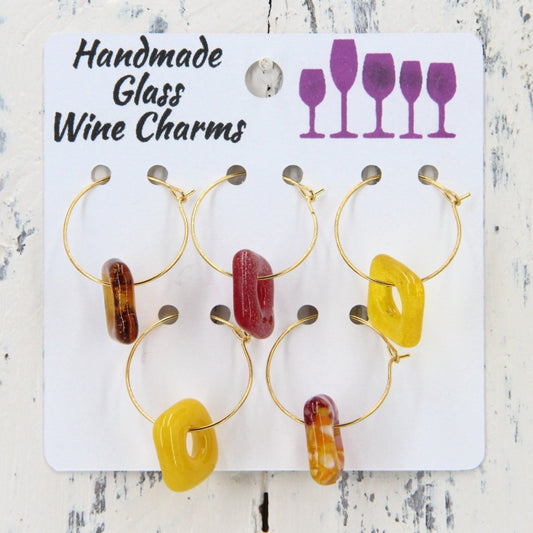 Wine Glass Makers with Handmade Glass Charms