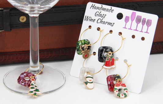 Wine Glass Makers with Handmade Glass Charms