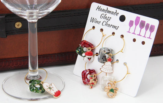 Wine Glass Makers with Handmade Glass Charms