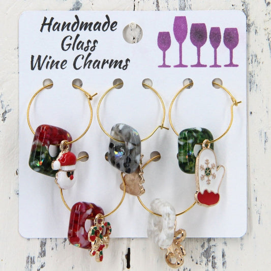 Wine Glass Makers with Handmade Glass Charms