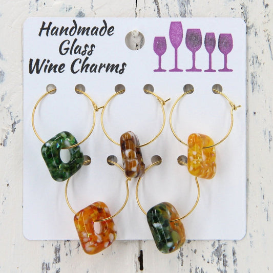 Wine Glass Makers with Handmade Glass Charms