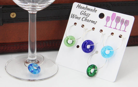 Wine Glass Makers with Handmade Glass Charms