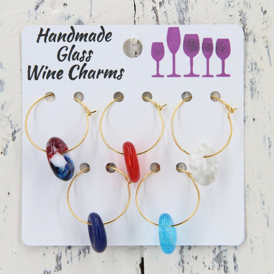 Wine Glass Makers with Handmade Glass Charms