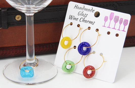 Wine Glass Makers with Handmade Glass Charms