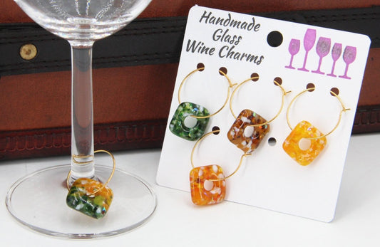 Wine Glass Makers with Handmade Glass Charms